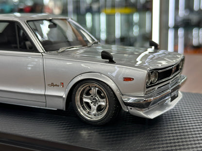 1/18 Resin Ignition Model Nissan Skyline 2000 GT-R KPGC10 – Silver