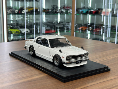 1/18 Resin Model Nissan Skyline 2000 GT-R KPGC10 White