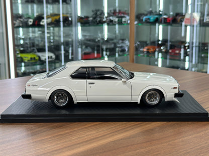 1/18 Resin Ignition Model Nissan Skyline 2000 GT-ES C210 – White