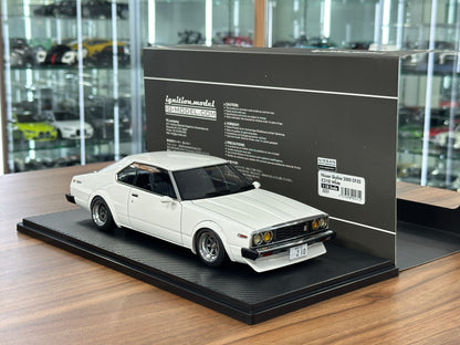 1/18 Resin Ignition Model Nissan Skyline 2000 GT-ES C210 – White