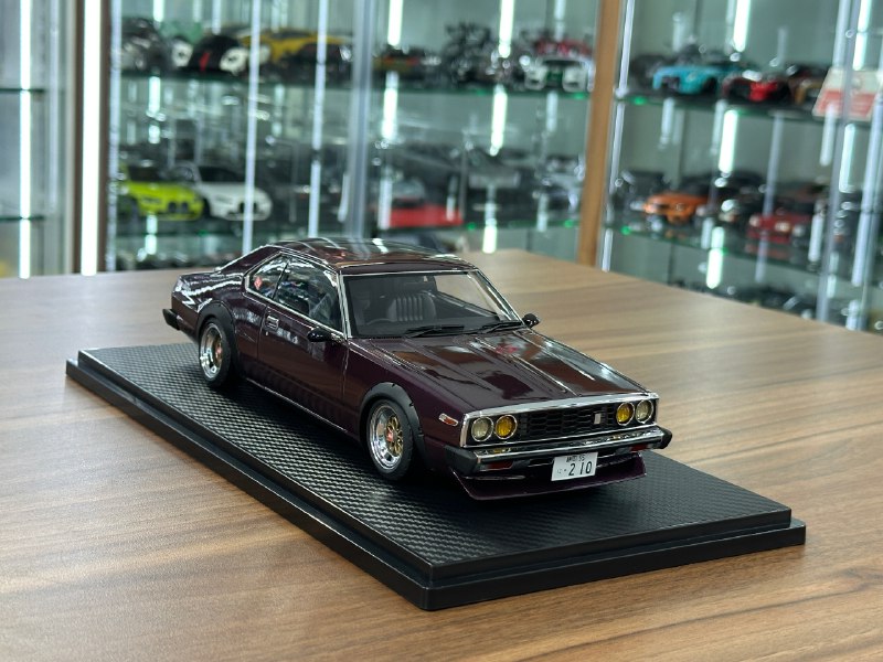 1/18 Resin Ignition Model Nissan Skyline 2000 GT-ES C210 – Purple