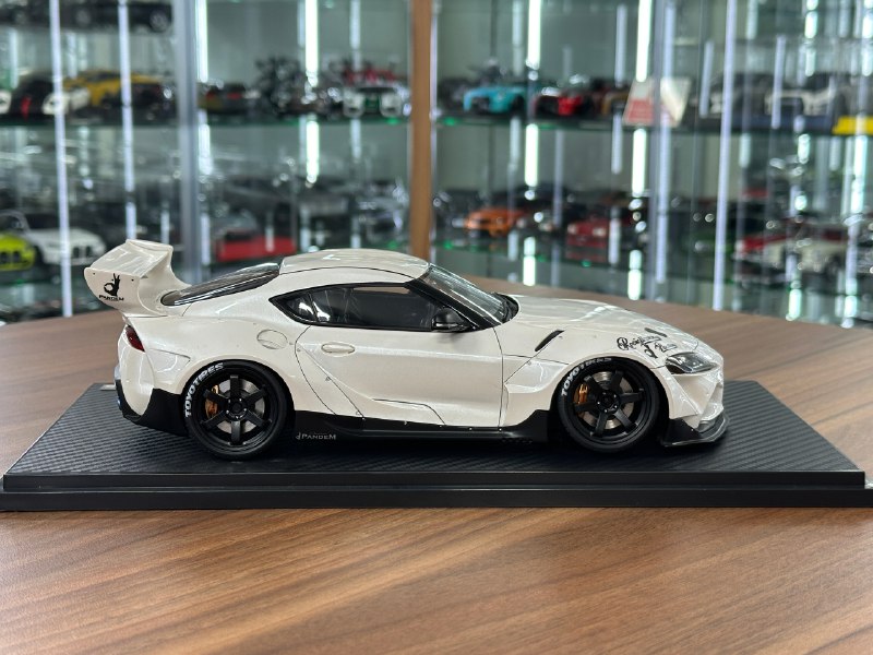 1/18 Resin Ignition Model Toyota Supra A90 Pandem – Pearl White