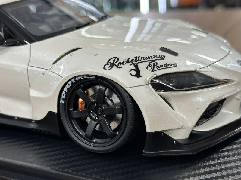 1/18 Resin Ignition Model Toyota Supra A90 Pandem – Pearl White