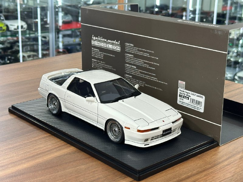 1/18 Resin Ignition Model Toyota Supra 3.0 GT LIMITED MA70 – White