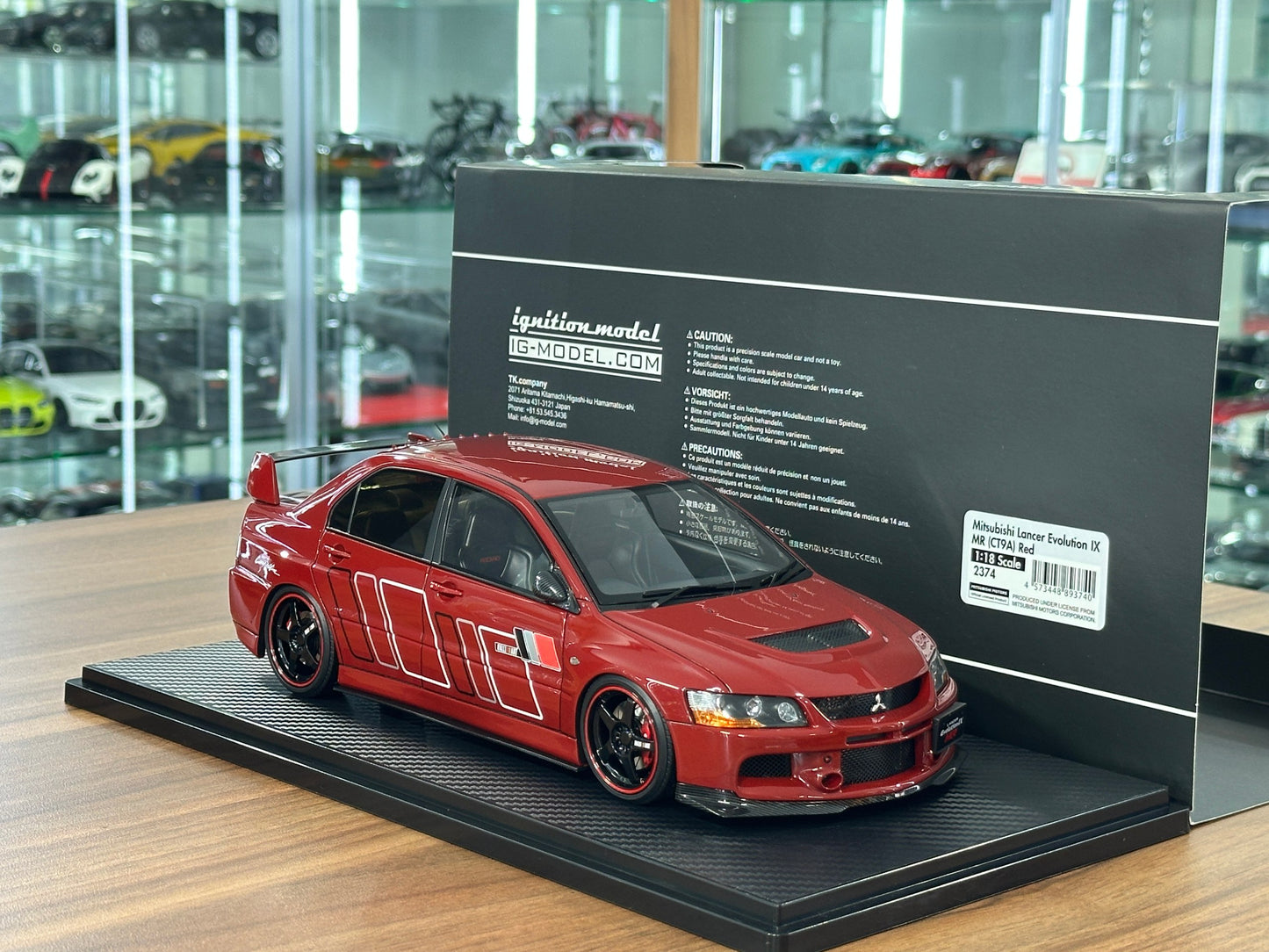1/18 Resin Ignition Model Mitsubishi Lancer Evolution IX MR (CT9A) – Red