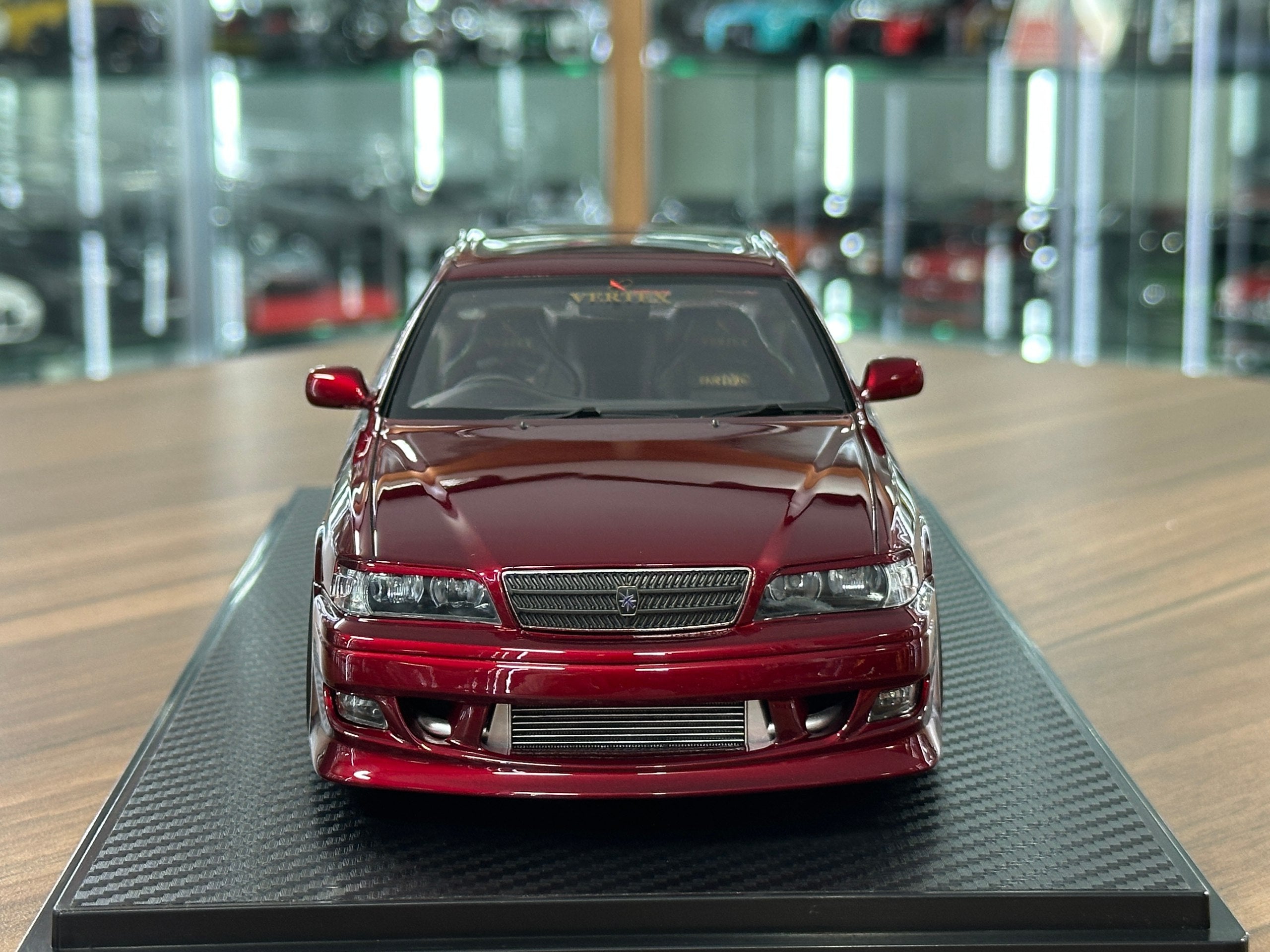 Toyota Chaser VERTEX JZX100 Red Metallic 1/18 Resin Model