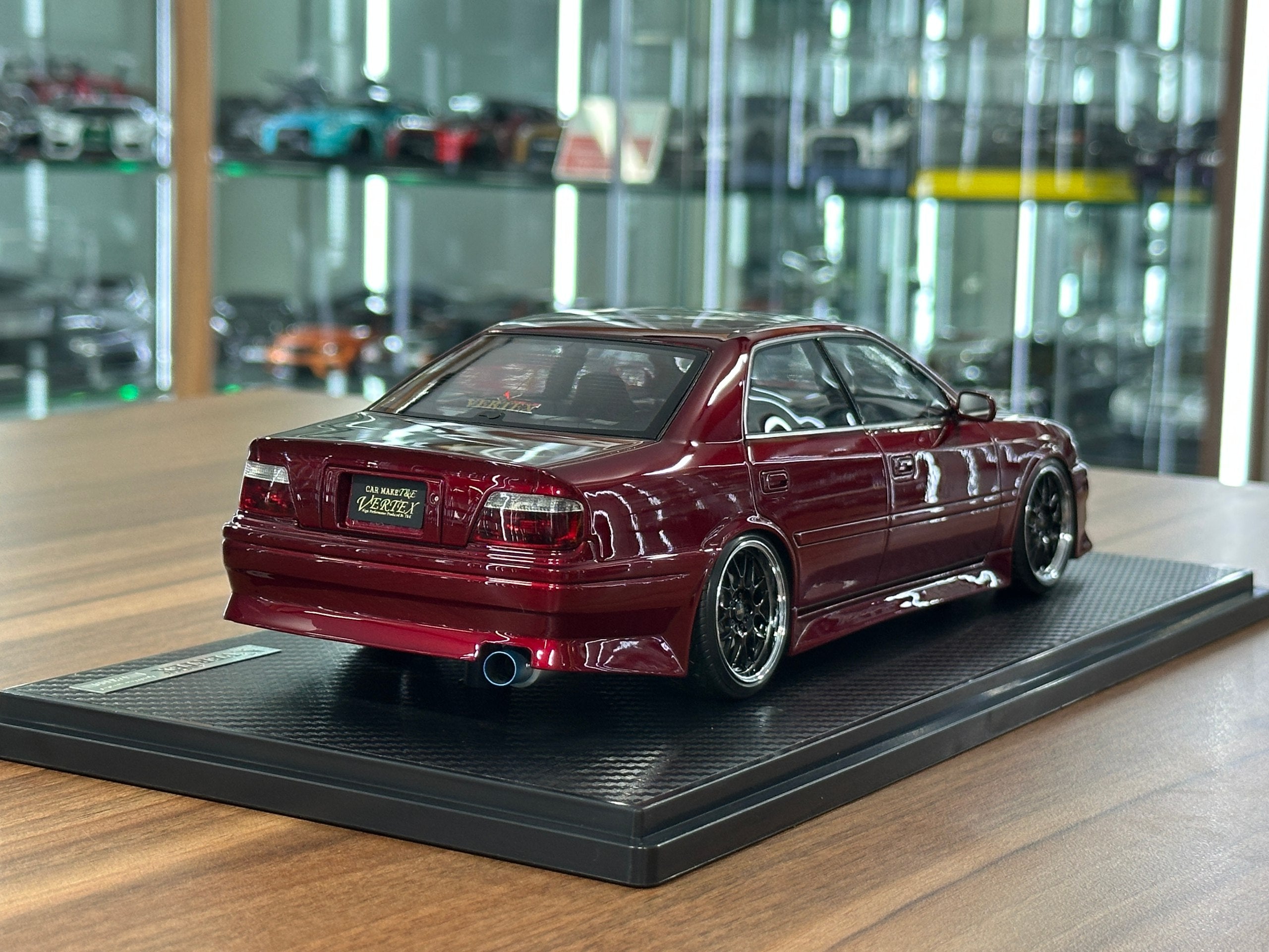 Toyota Chaser VERTEX JZX100 Red Metallic 1/18 Resin Model