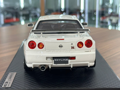 1/18 Resin Ignition Model Nissan Skyline GT-R V-Spec II BN R34 – White