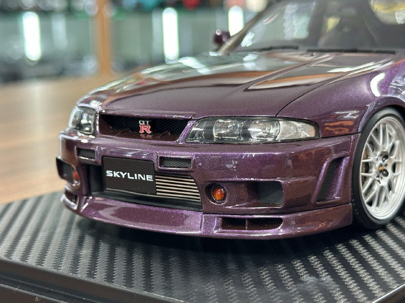 1/18 Resin Ignition Model Nissan Skyline GT-R BCN R33 – Midnight Purple