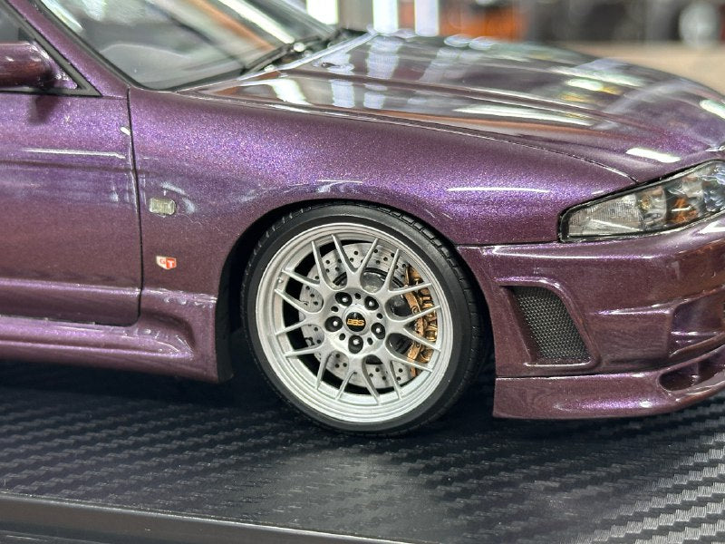 1/18 Resin Ignition Model Nissan Skyline GT-R BCN R33 – Midnight Purple