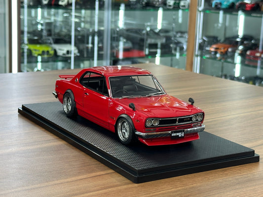 1/18 Resin Ignition Model Nissan Skyline 2000 GT-R KPGC10 – Red