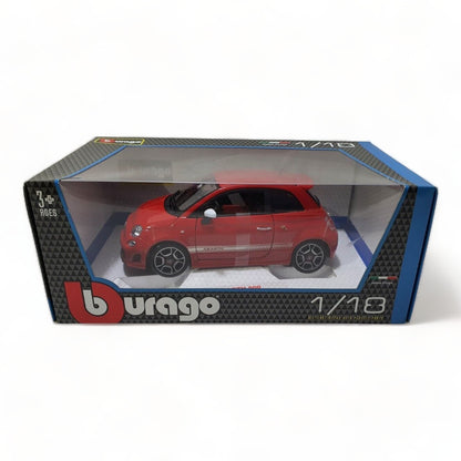 1/18 Diecast Abarth 500 Red Bburago Scale Model Car|Sold in Dturman.com Dubai UAE.