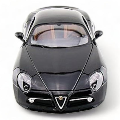 1/18 Diecast Alfa Romeo 8C Competizione Black Bburago Scale Model Car