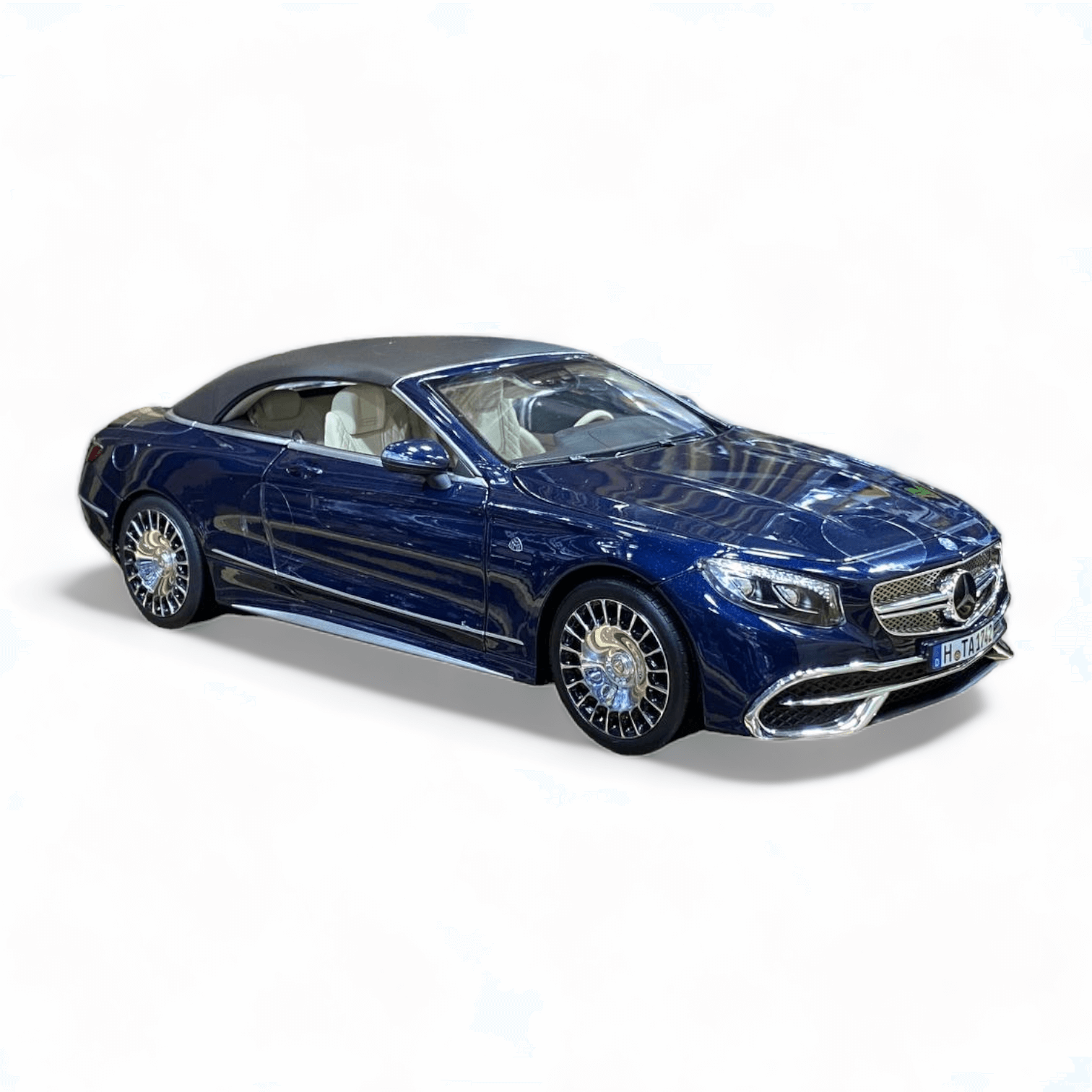 1/18 Diecast Mercedes-Maybach S650 Cabriolet Dark Blue Norev Blue Model Car|Sold in Dturman.com Dubai UAE.