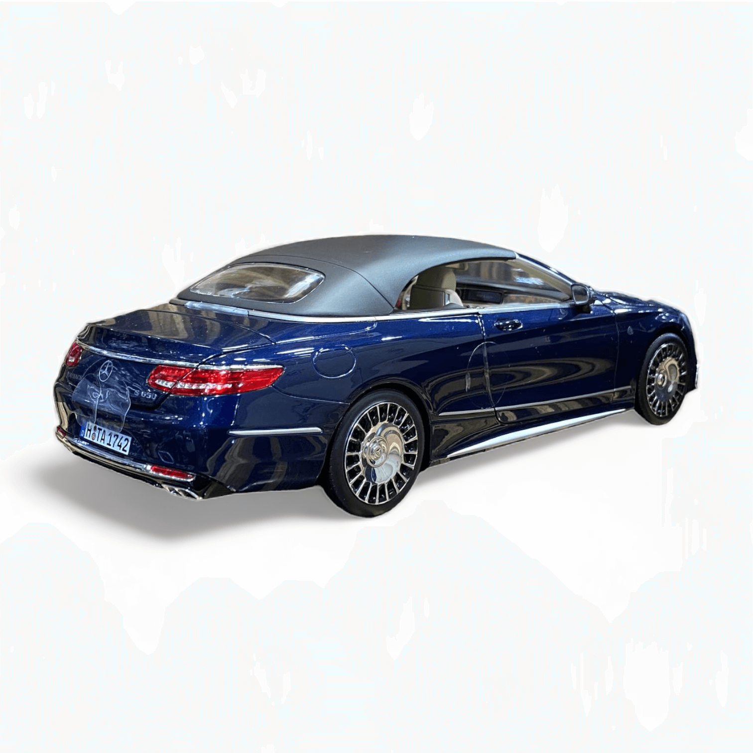 1/18 Diecast Mercedes-Maybach S650 Cabriolet Dark Blue Norev Blue Model Car|Sold in Dturman.com Dubai UAE.