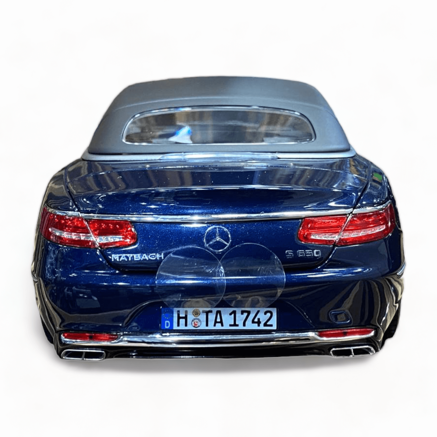 1/18 Diecast Mercedes-Maybach S650 Cabriolet Dark Blue Norev Blue Model Car|Sold in Dturman.com Dubai UAE.