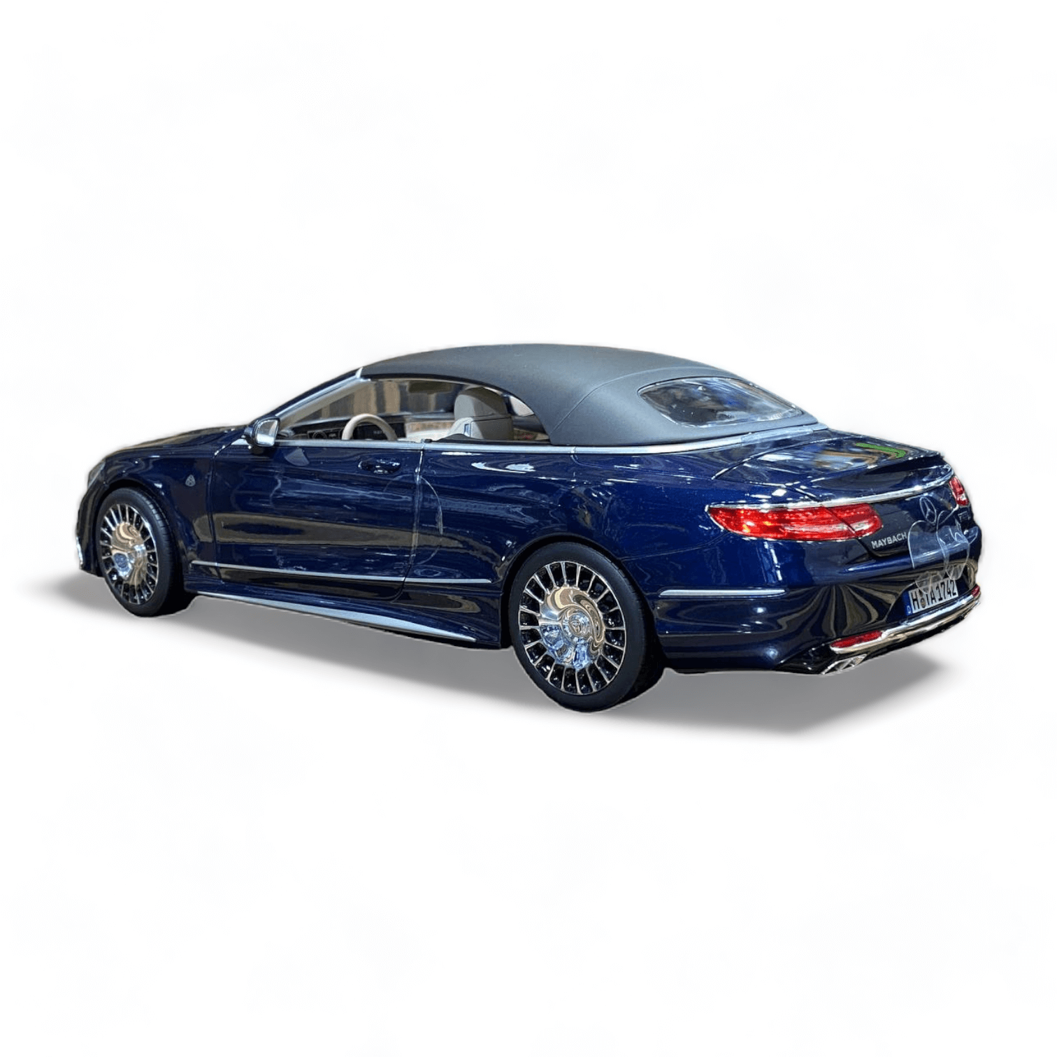 1/18 Diecast Mercedes-Maybach S650 Cabriolet Dark Blue Norev Blue Model Car|Sold in Dturman.com Dubai UAE.