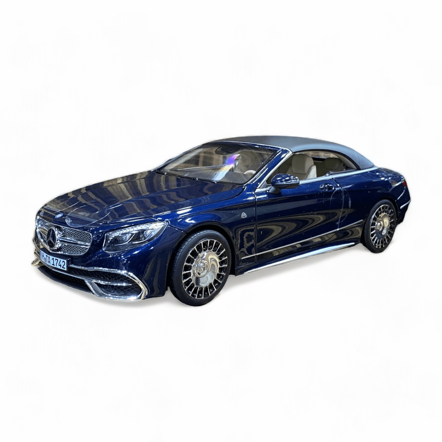 1/18 Diecast Mercedes-Maybach S650 Cabriolet Dark Blue Norev Blue Model Car|Sold in Dturman.com Dubai UAE.