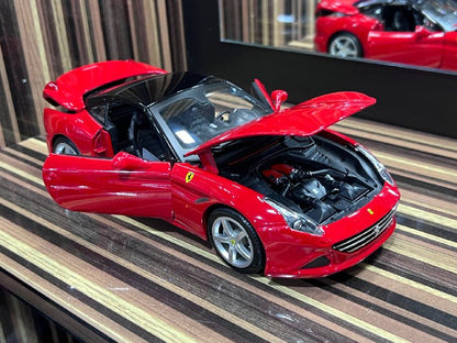 1/18 Diecast Ferrari California Red T Scale Model Car by Maisto