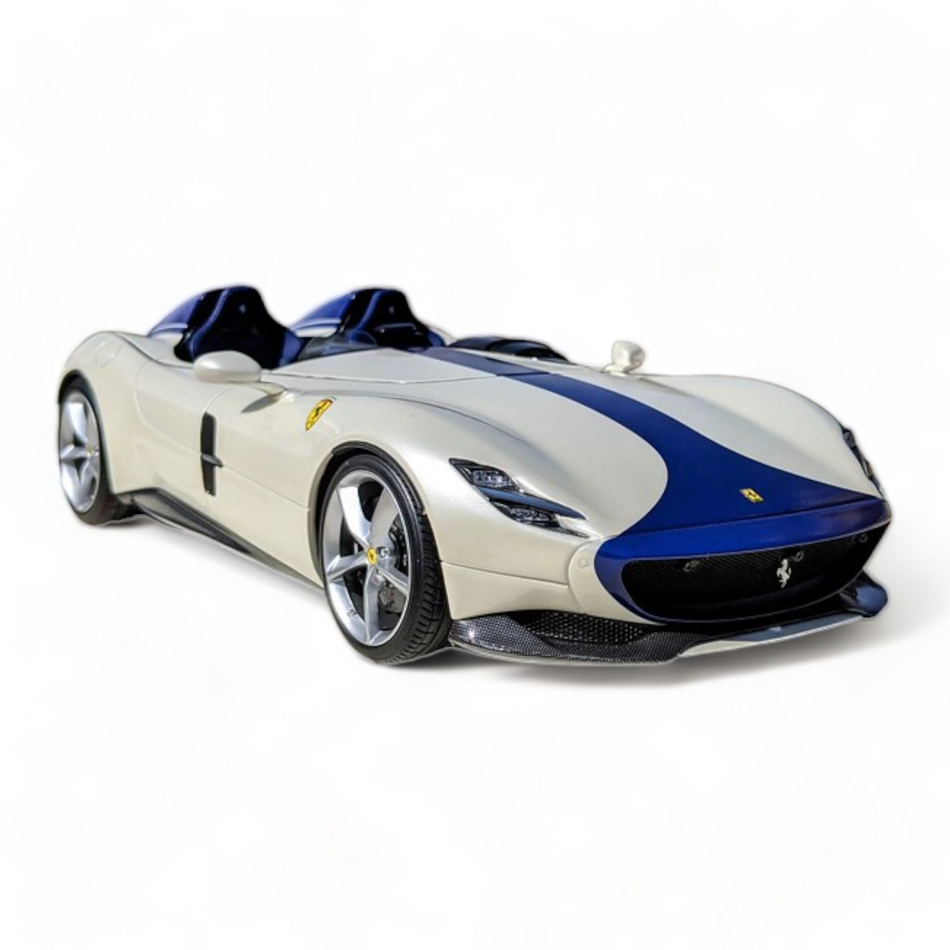 1/18 Diecast Ferrari Monza SP2 White BBR Scale Model Car