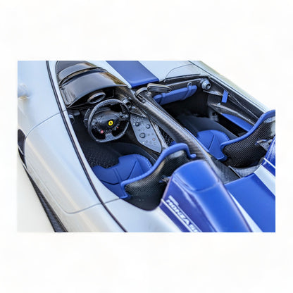 1/18 Diecast Ferrari Monza SP2 White BBR Scale Model Car