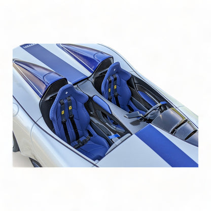 1/18 Diecast Ferrari Monza SP2 White BBR Scale Model Car