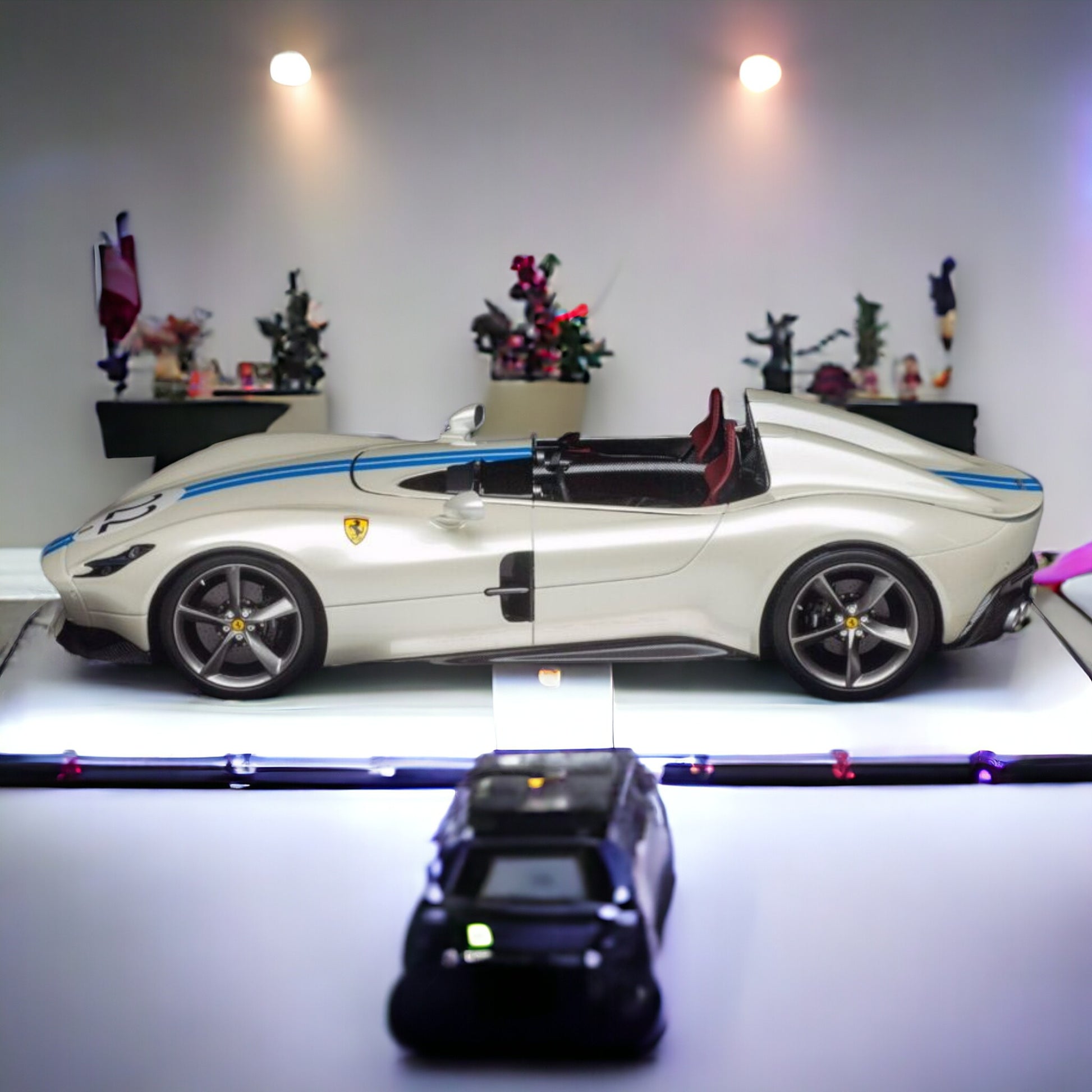 1/18 Diecast Ferrari Monza SP2 White BBR Scale Model Car|Sold in Dturman.com Dubai UAE.