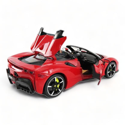 1/18 Diecast Ferrari SF90 Spyder Red  Bburago Scale Model Car