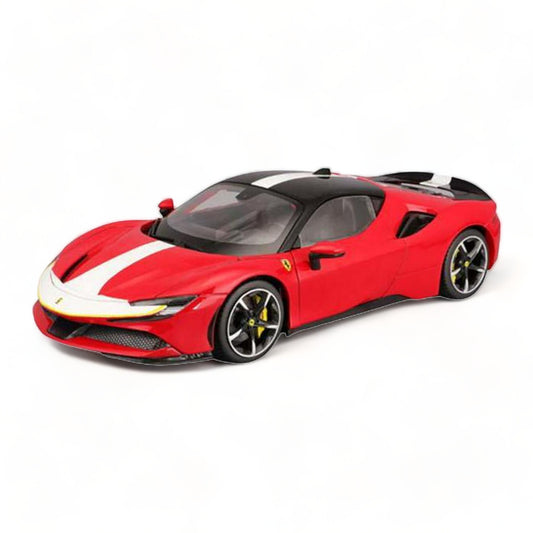 1/18 Diecast Ferrari SF90 Stradale Red "Signature Series" by Bburago Scale Model Car
