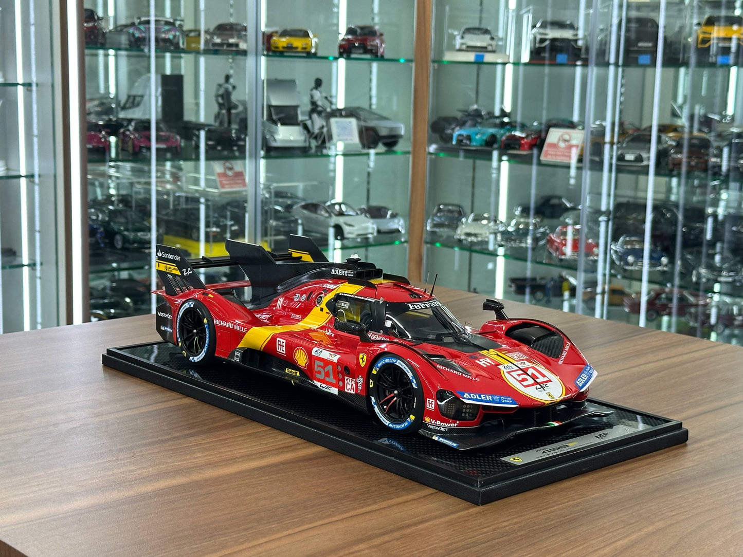 : Ferrari 499P Winner Le Mans 2023 #51 – 1:18 BBR Diecast Model Red Yellow Full Opening