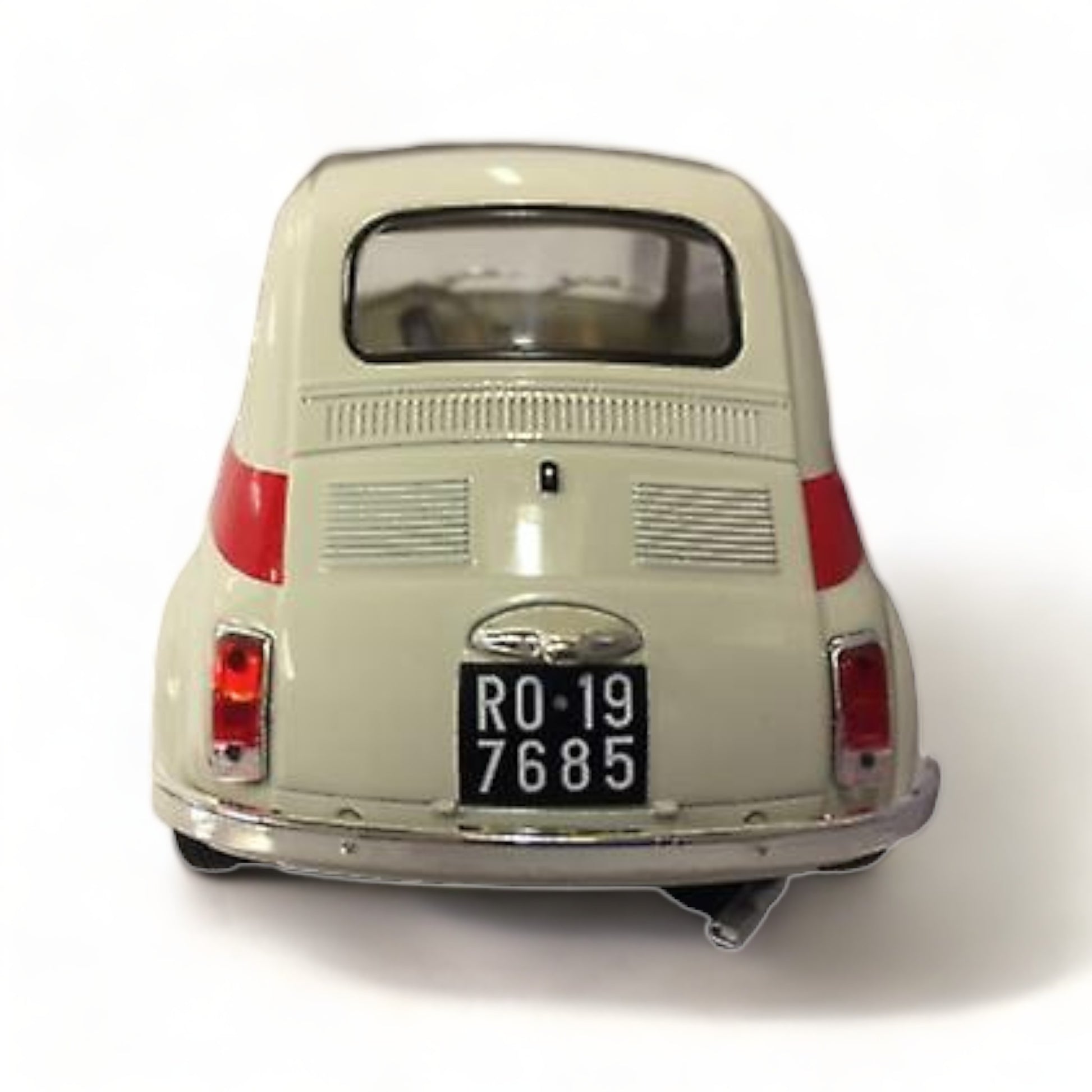 1/18 Diecast Fiat 500 L Solido White Miniature Model Car