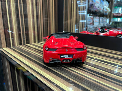 Hot Wheels Elite Ferrari 458 Spider - 1/18 Diecast Model, All Opening 