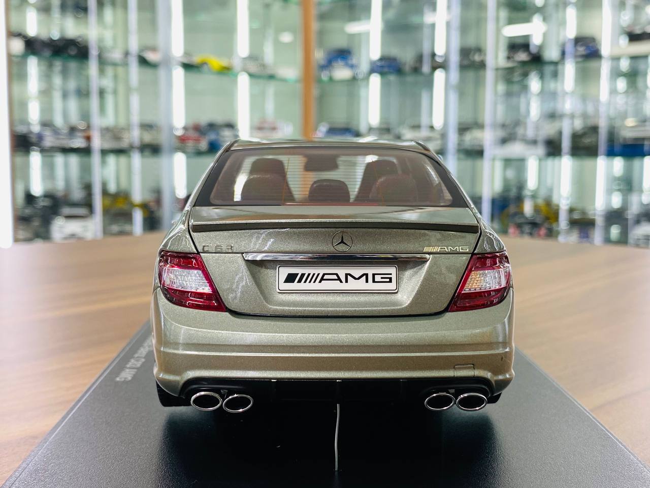 1/18 Diecast AUTOart Millennium Mercedes-Benz C63 AMG - Grey (Leather Seats)