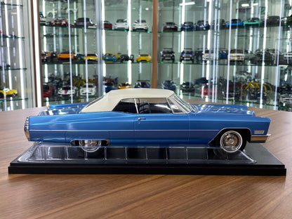 1/18 Diecast Metal Cadillac DeVille 1967 by KKScale in Blue