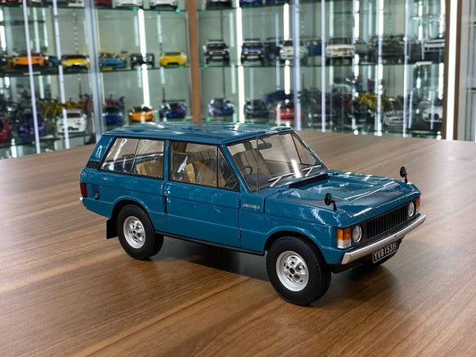 1/18 Diecast Land Rover Range Rover 2 Doors 1970 Blue Almost Real