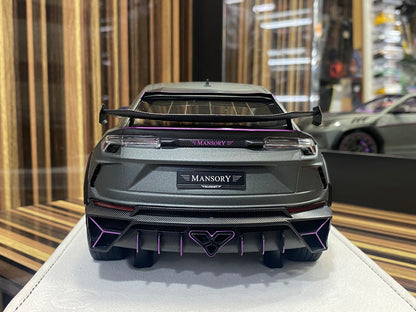 1/18 Diecast Lamborghini Mansory Urus Venatus - Grey Matt Purple Model Car|Sold in Dturman.com Dubai UAE.