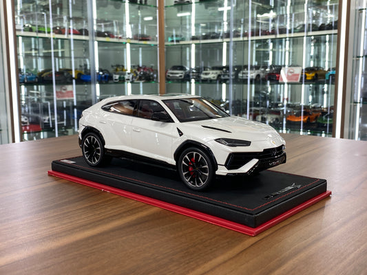1/18 MR Collection Models Lamborghini URUS S Resin Model - Balloon White | Limited Edition