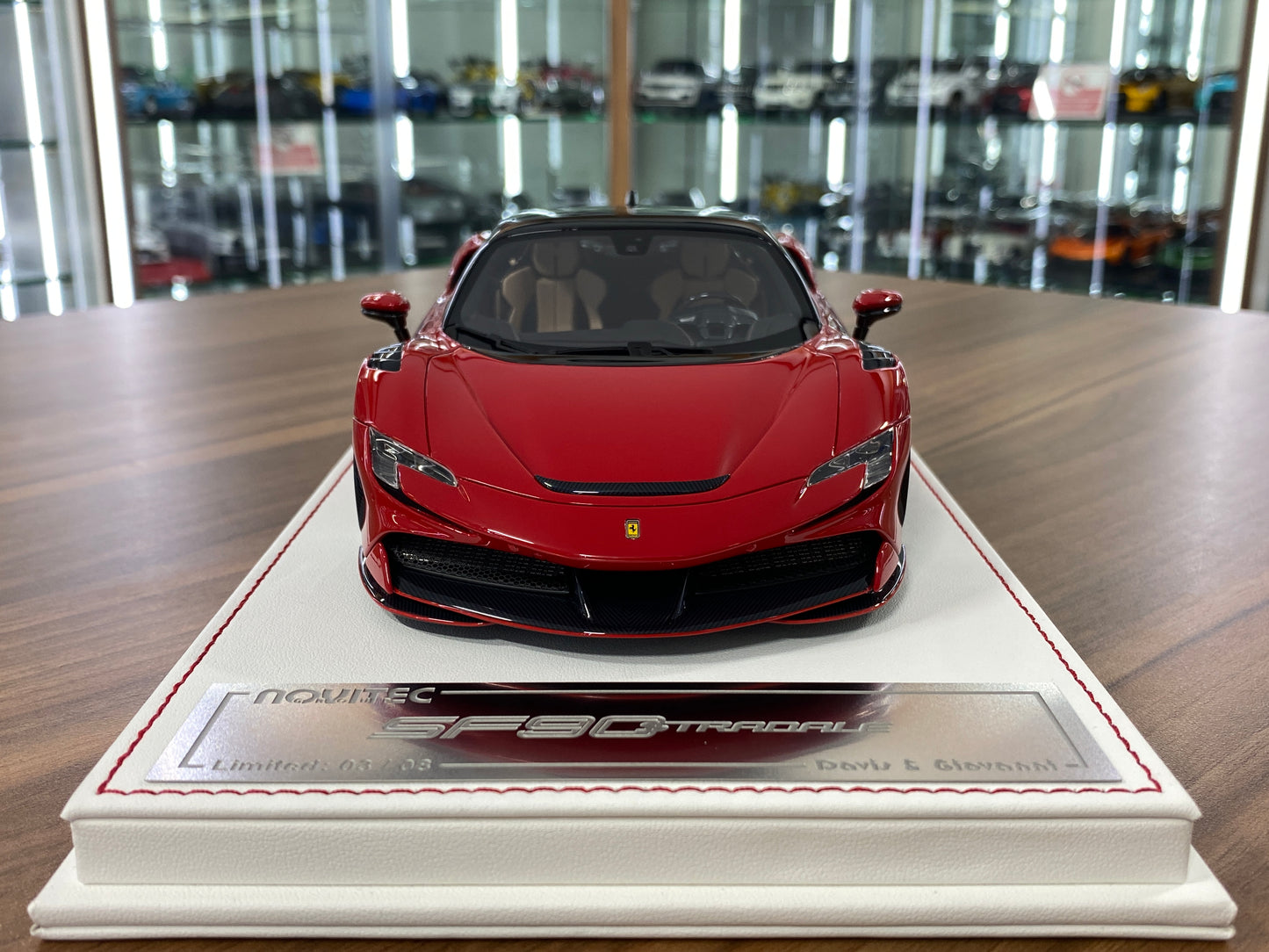 1/18 Davis & Giovanni Ferrari SF90 Stradale Novitec Rosso Corsa | Resin | Limited 8 pcs