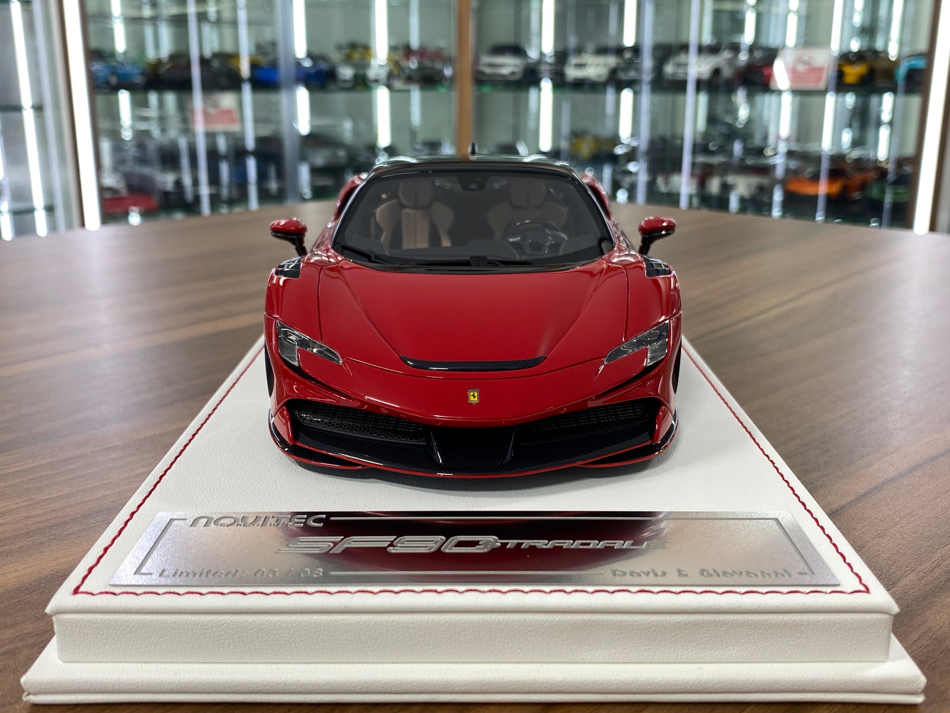1/18 Davis & Giovanni Ferrari SF90 Stradale Novitec Rosso Corsa | Resin | Limited 8 pcs