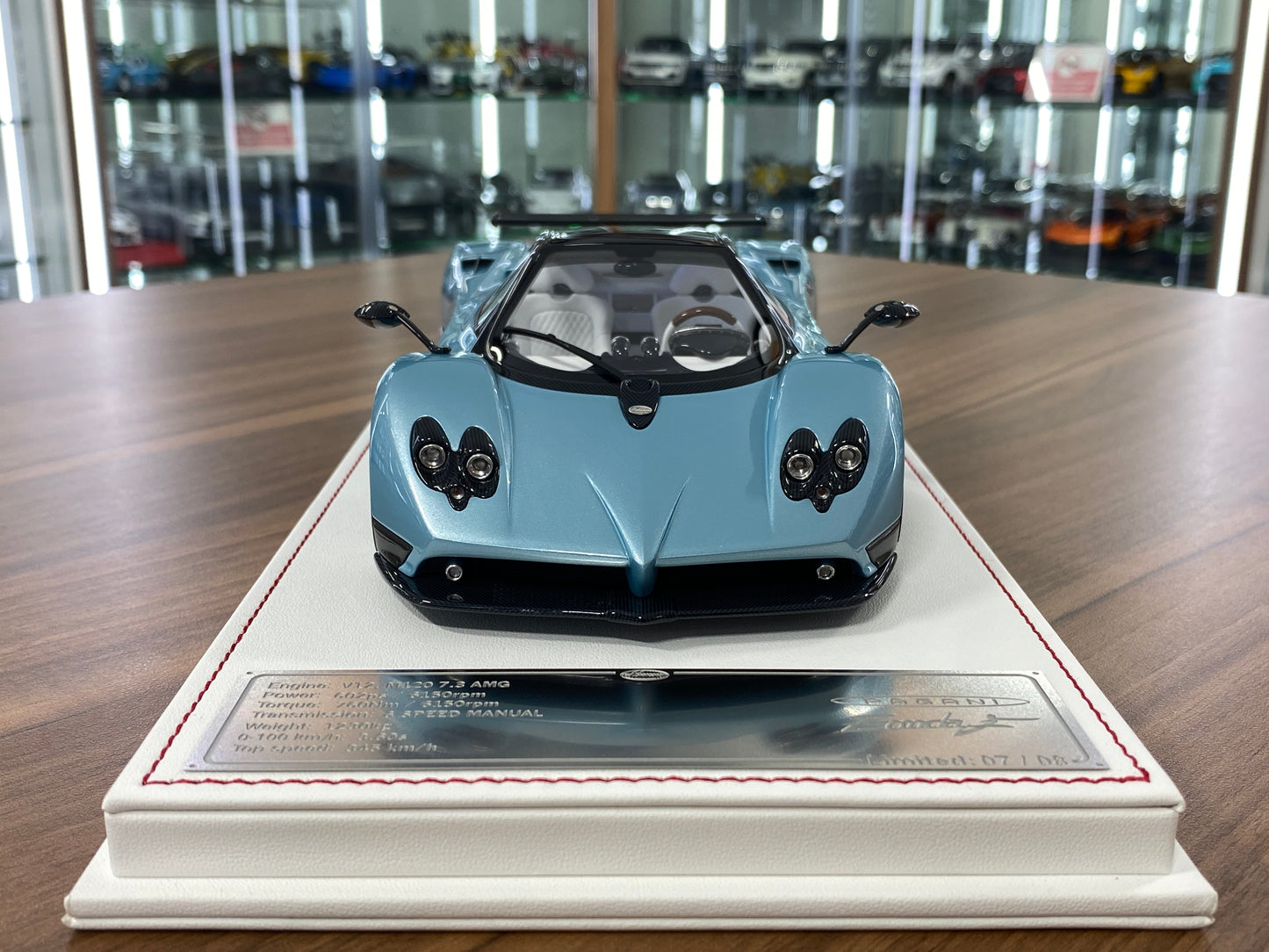 1/18 Resin Davis & Giovanni Model Pagani Zonda F Azzurro Thetys Limited to 8 pcs.