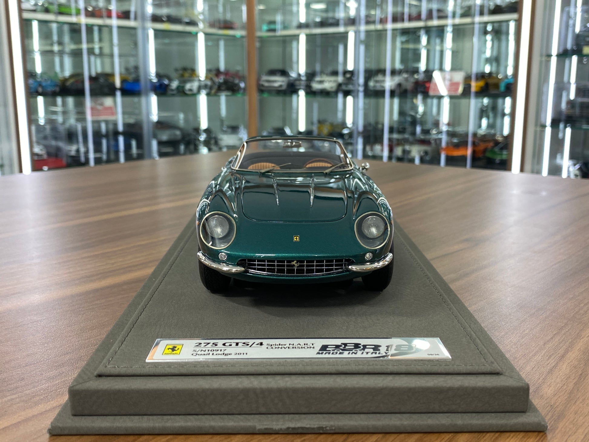 1/18 Ferrari 275 GTS/4 Spider N.A.R.T Conversion 2011 – S/N 10917  Quail Lodge | BBR Models Resin | Limited to 36 Pieces