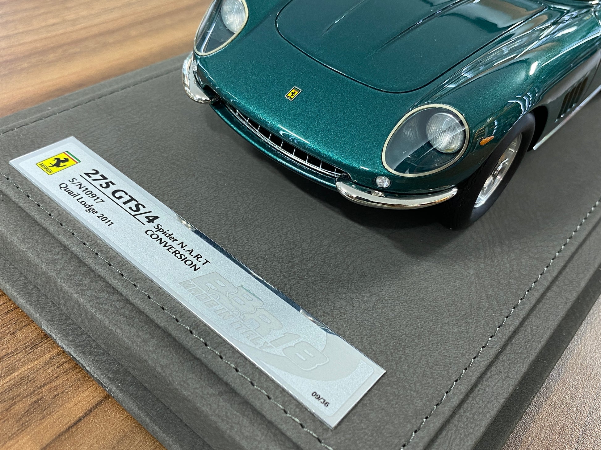 1/18 Ferrari 275 GTS/4 Spider N.A.R.T Conversion 2011 – S/N 10917  Quail Lodge | BBR Models Resin | Limited to 36 Pieces
