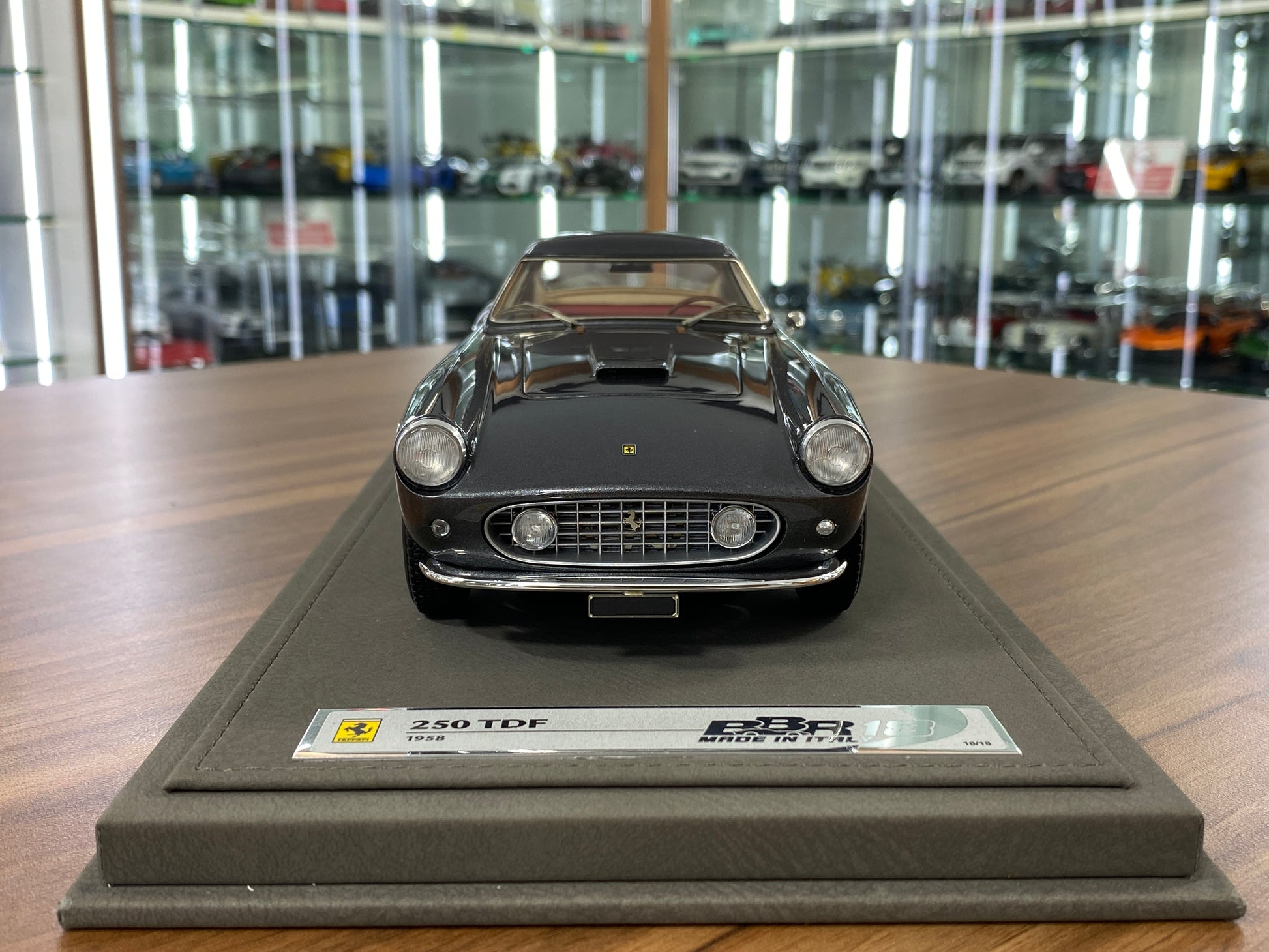 1/18 Ferrari 250 TDF FARO DIRITTO 1958 – Grey (Grigio Ferro) | BBR Models Resin | Limited to 18 Pieces