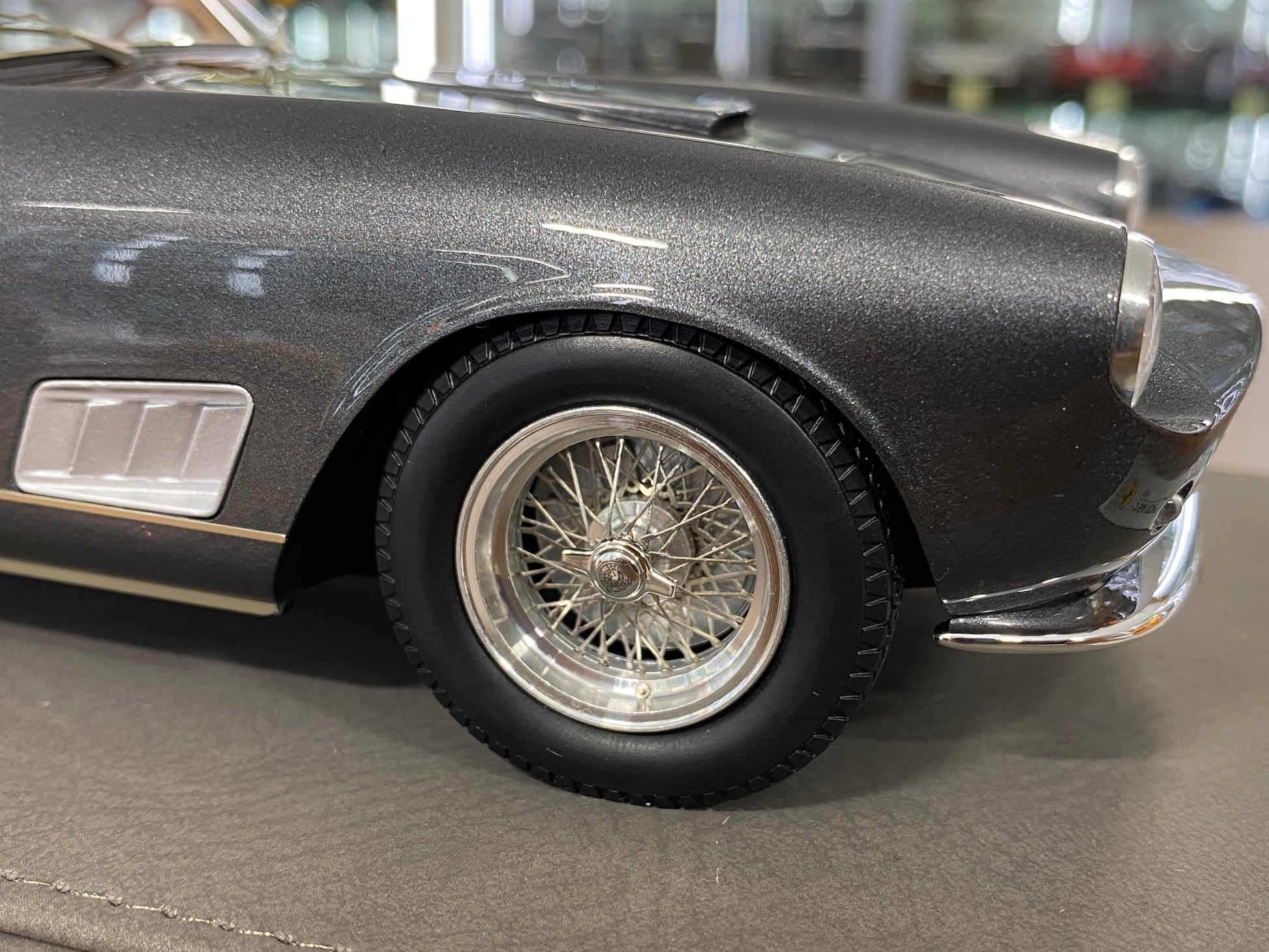 1/18 Ferrari 250 TDF FARO DIRITTO 1958 – Grey (Grigio Ferro) | BBR Models Resin | Limited to 18 Pieces