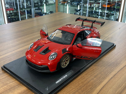 1/18 Diecast Porsche 911 (992) GT3 RS 2024 in Guard Red | Solido