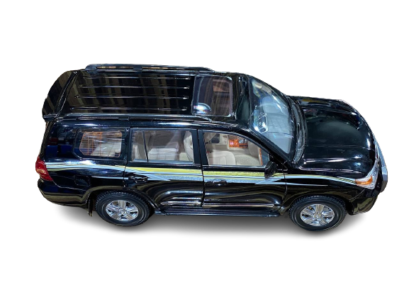 1/18 Diecast Toyota Land cruiser 200 Black 2012 with stickers  FAW Toys Scale Model Car|Sold in Dturman.com Dubai UAE.