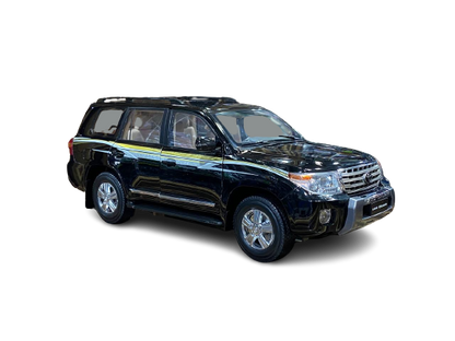 1/18 Diecast Toyota Land cruiser 200 Black 2012 with stickers  FAW Toys Scale Model Car|Sold in Dturman.com Dubai UAE.