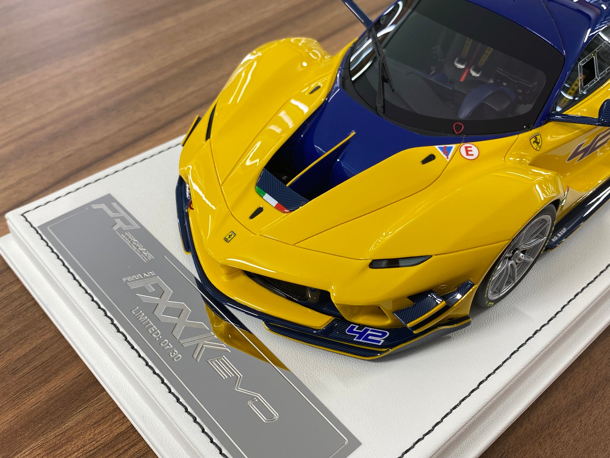 1/18 Resin Ferrari FXXK EVO No. 42 Giallo Modena Yellow By ProRaze LIMITED 30