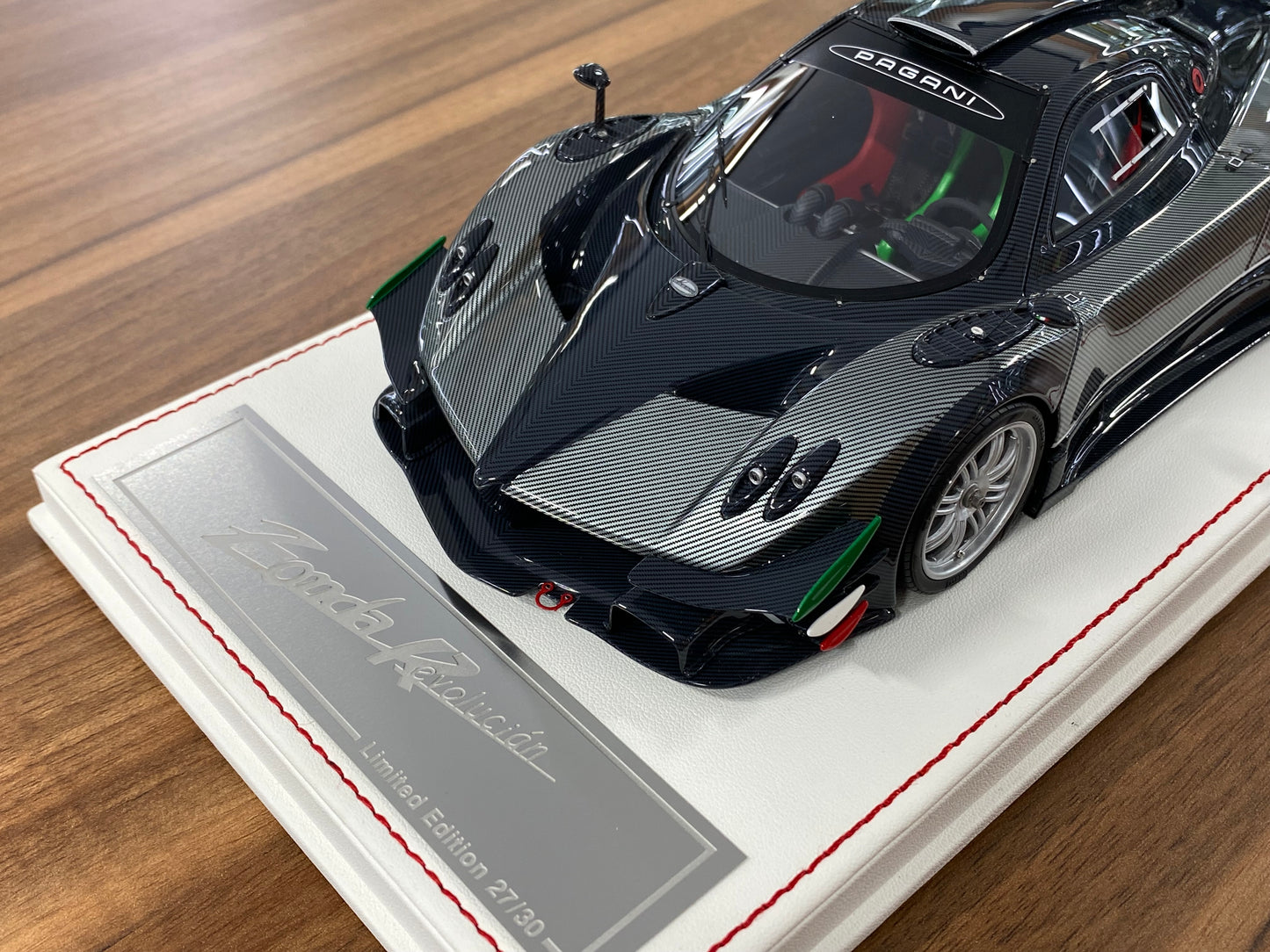 1/18 Resin Dino Model Pagani Zonda Revolucian Carbon Fiber/ Grey Limited to 30 pcs.