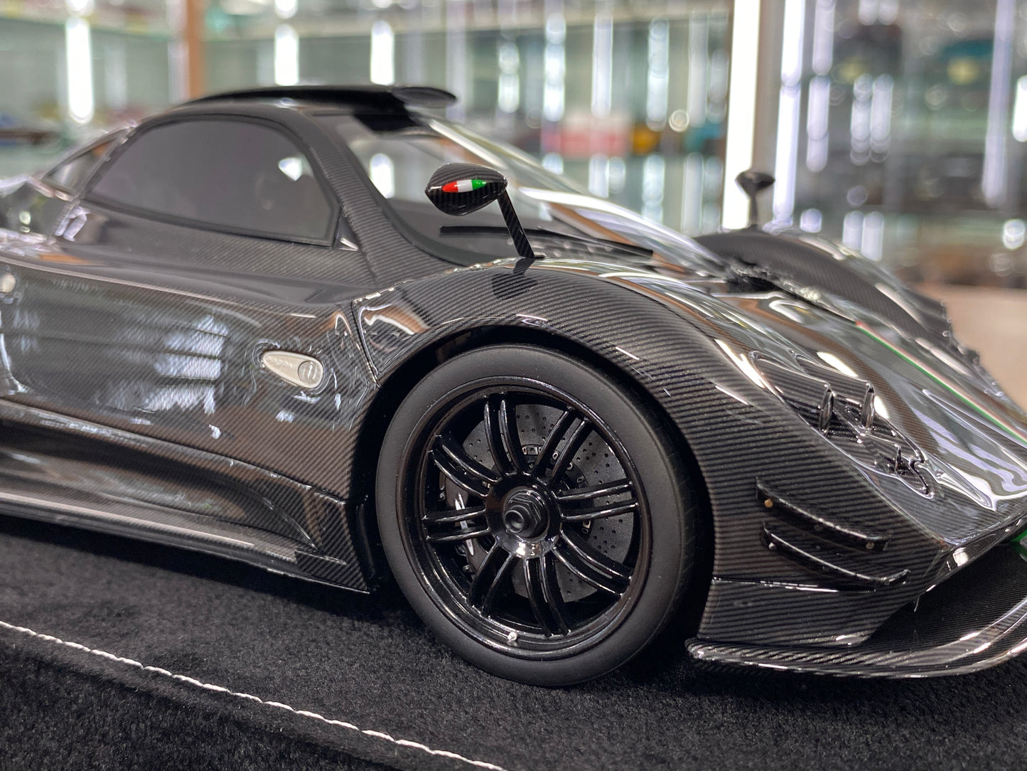 1/18 HH Model Pagani Zonda Cinque Black Carbon  Resin | Limited 30 pcs